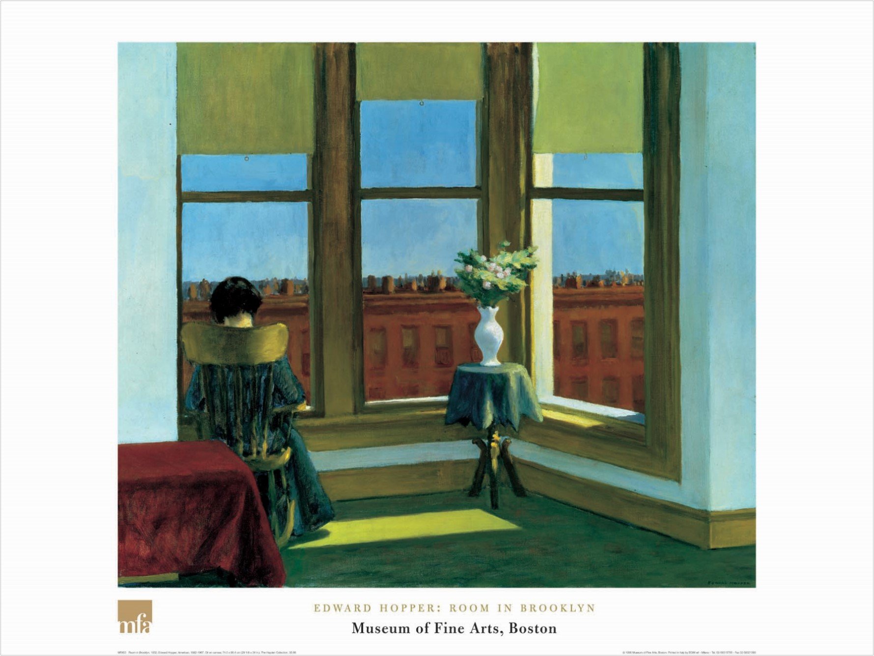 Amazon.co.jp: Buyartforless Room in Brooklyn by Edward Hopper