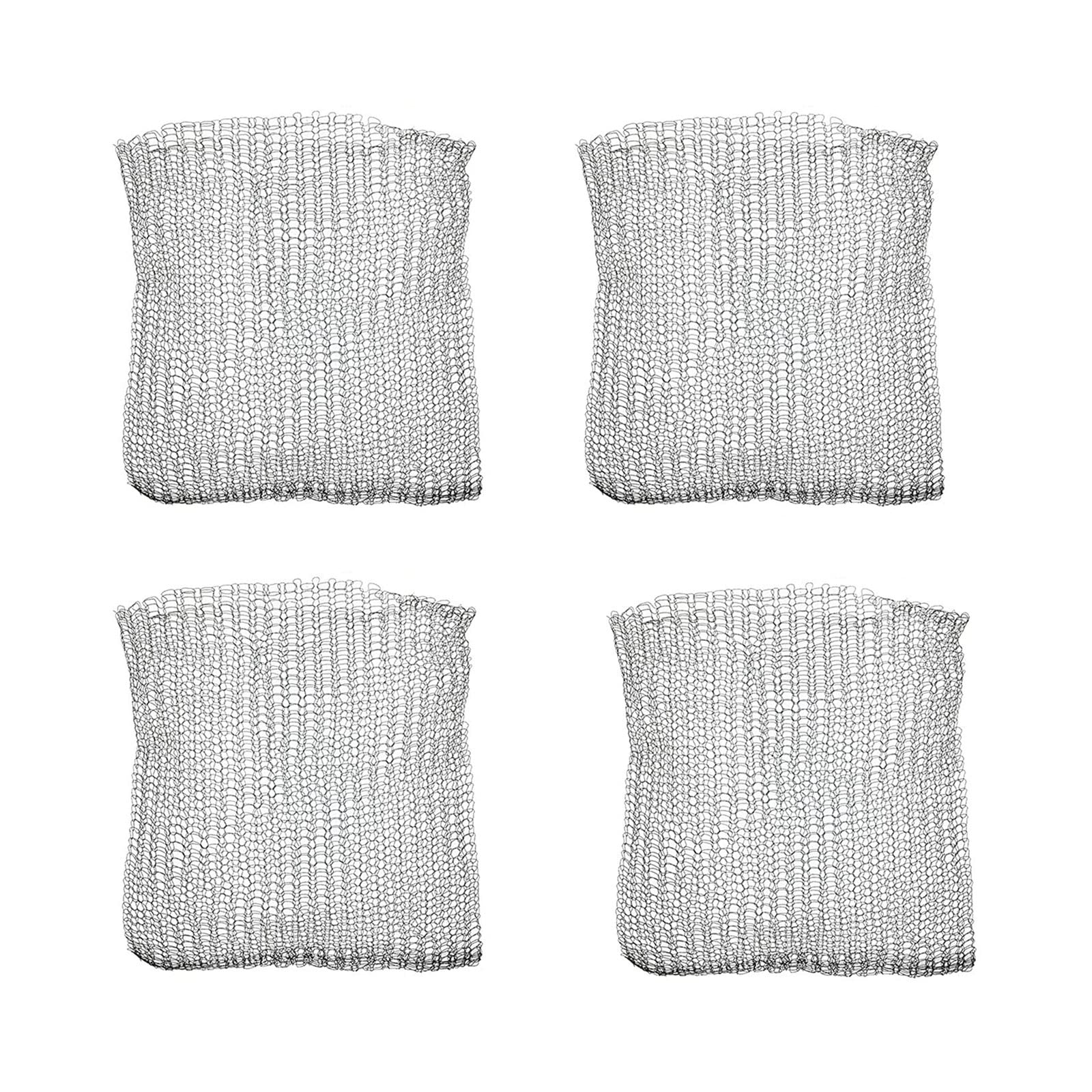 Carkio 4 Pack Root Stainless Steel Guard Baskets, 38x38 cm Gopher Wire Mesh Plant Root Protector for Gopher Repellent to Prevent Underground Burrowing Animals and Critter Damages