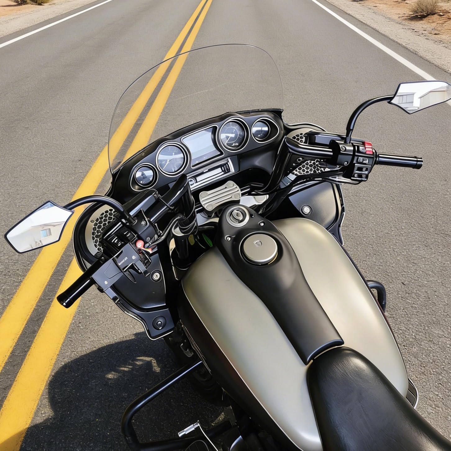 Motorcycle 12 inch Rise Ape Hanger Handlebar Monkey Bar Compatible for Kawasaki Vulcan 1700 Vaquero VN1700 Voyoger 2009-2025 Handle Bars