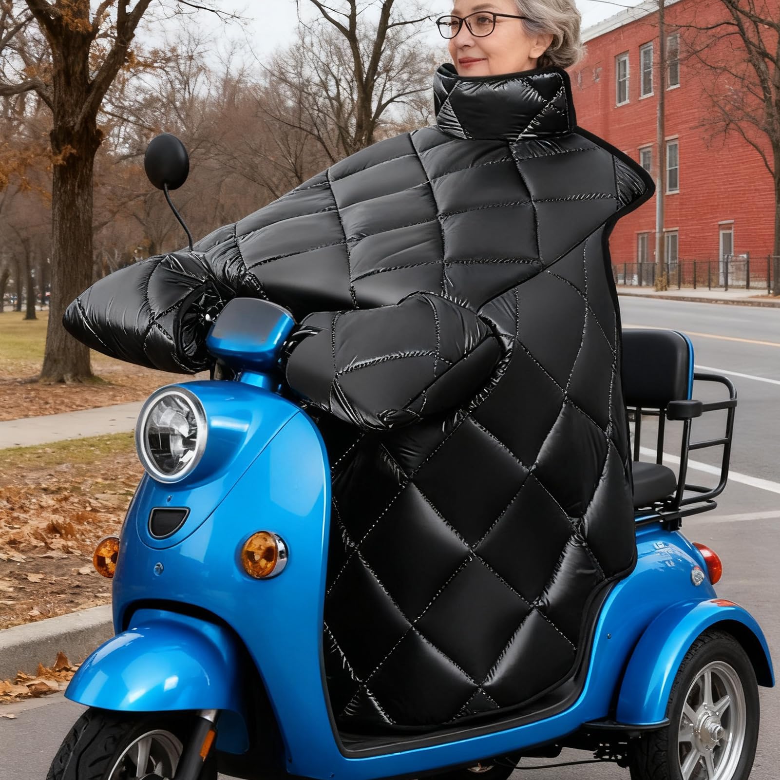 Protection Contre Le Vent à Vélo Électrique Confortable Imperméable Protège