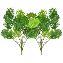30" Artificial Palm Plants Leaves Tropical Greenery Bush Imitation Faux Fake Palm Tree Leaf for Home Kitchen Party Flowers Arrangement Wedding Decorations