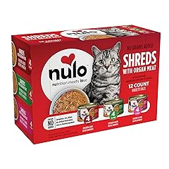 Nulo Real Shreds with Organ Meat Wet Canned Cat Food, Variety Flavors, 2.8 Ounce, 12 Cans