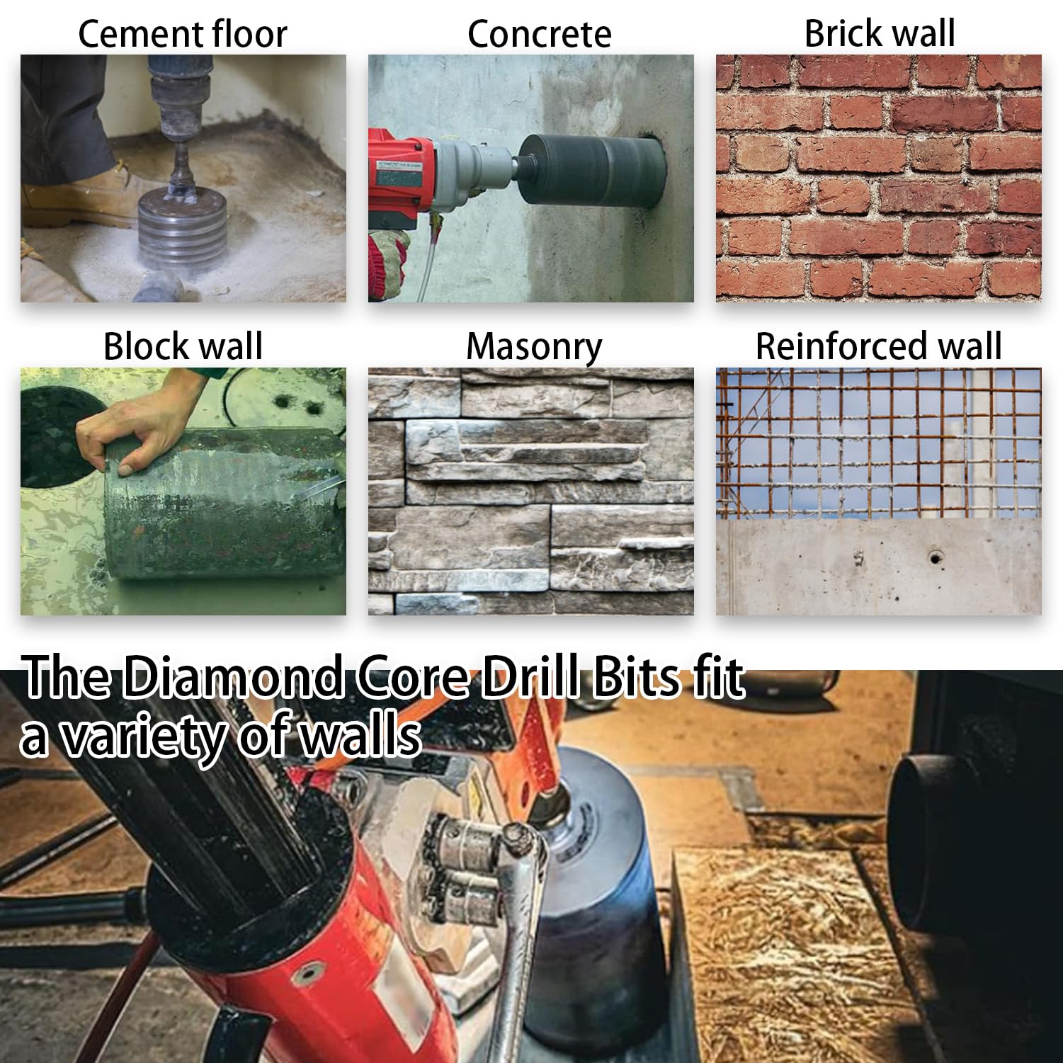 Core Drill Bits 2" - Concrete & Masonry -2 Core Drill Bits 2" - Concrete & Masonry -2