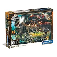 Clementoni Puzzle Jurassic World 3-1000 Pezzi - Puzzle Adulti