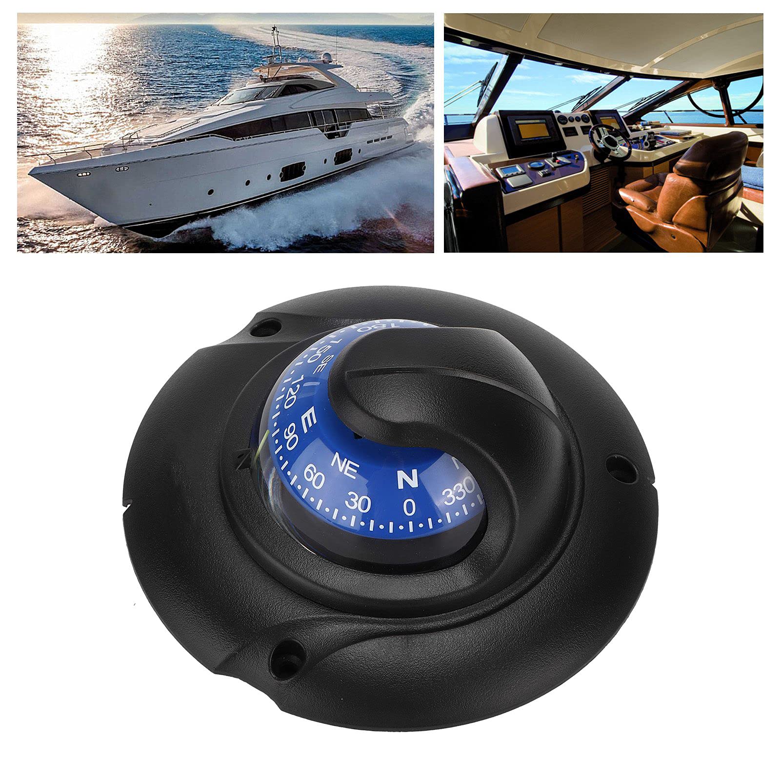 Marine Compas, Multifunktions-Boots-Compas-Armaturenbrett Mit LED-Licht, Magnetische Compas Für Marine-Yacht-Wandern