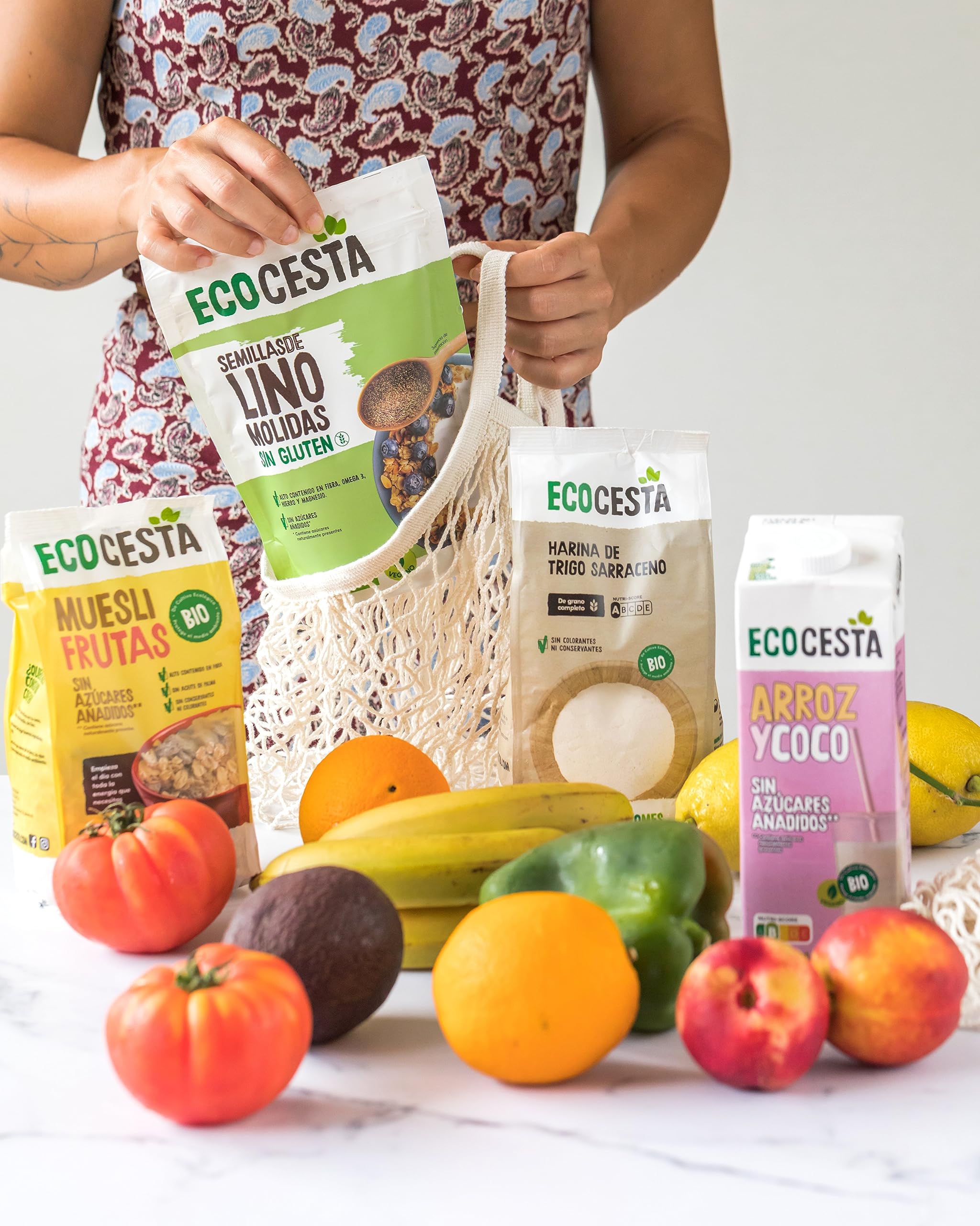 Harina Ecológica de Trigo Sarraceno 500 g Pack 8 Unidades ECOCESTA