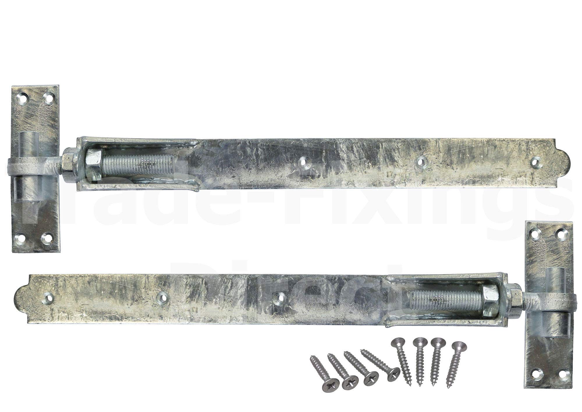Timco Adjustable Band & Hook On Plates Hinges – Hot-Dipped Galvanised – Pair