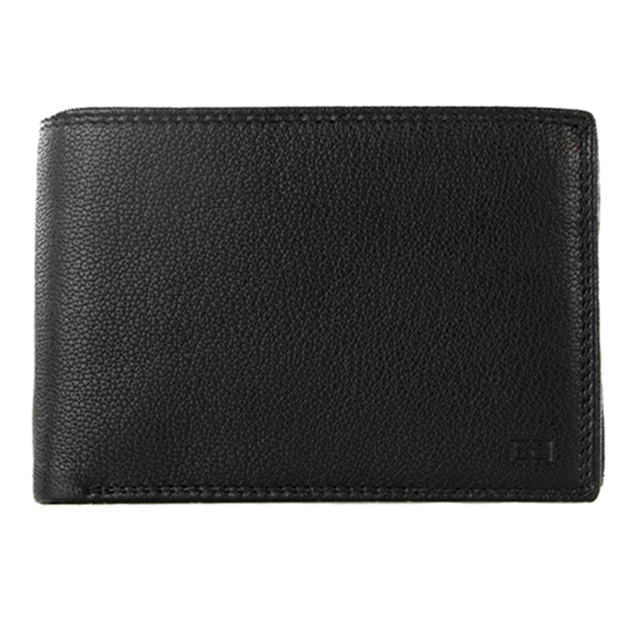 GARZINI - Cartera para Hombre de Cuero con Bloqueo RFID - Billetera con 15 Compartimentos para Tarjetas - Monedero con Cremallera y Espacio para Billetes - Regalo Ideal - Negro