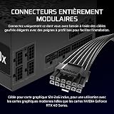 CORSAIR RM750x Alimentation ATX entièrement modulaire et silencieuse – Conformité ATX 3.1 – Prise en Charge PCIe 5.1 – Efficacité Cybenetics Gold – Connecteur natif 12V–2x6 – Noir - 5