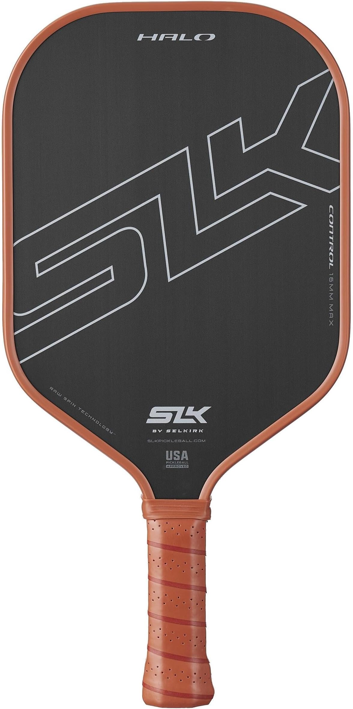 Selkirk Sport SLK Halo Raw Carbon Fiber Pickleball Paddle | Designed in The USA | Choose The T700 Raw Carbon Fiber Power, 18k Ultraweave Control, or Aramid Fiber Linkweave Thermoformed Pro