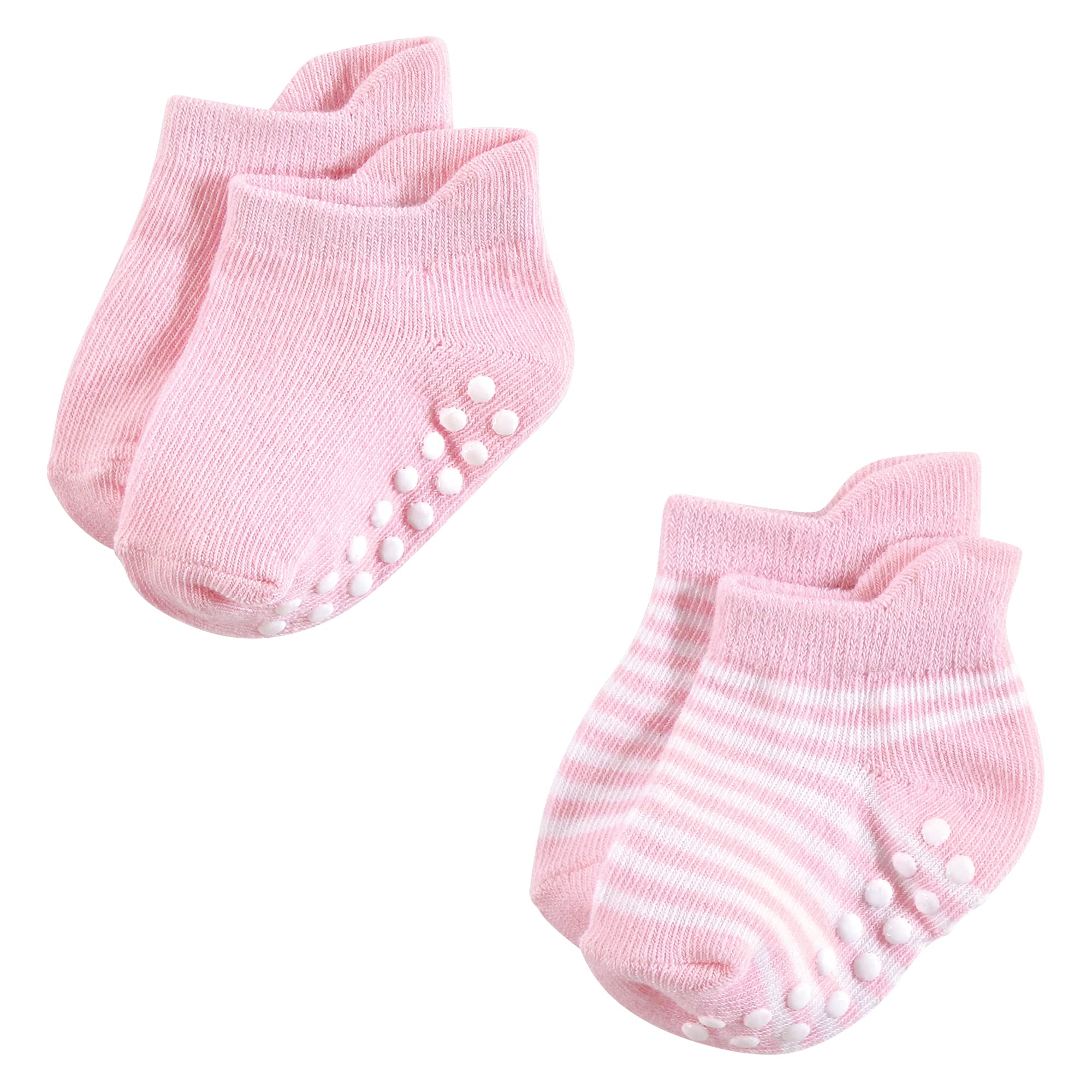 Hudson Baby Uniseks antypoślizgowe skarpetki bez pokazów, różowy liliowy, 4-6 maluchy, 4/6X
