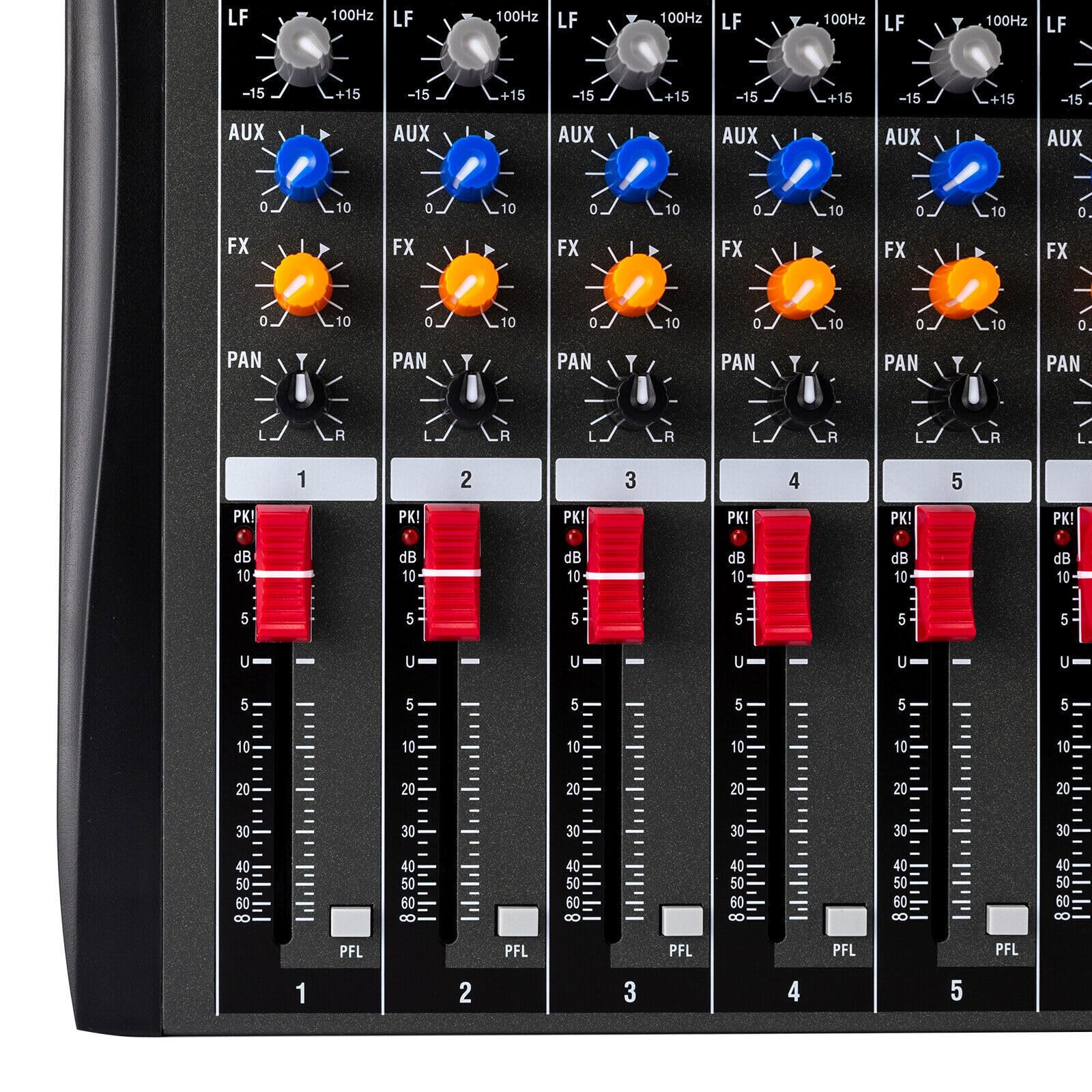 Audio Mischpult Konsole Verstärker,12 Kanal Studio Mixe Live Mixer Bluetooth USB 12 Kanal Bluetooth Audio Mixer DJ Live Studio Mischpult Soundkarte USB Konsole