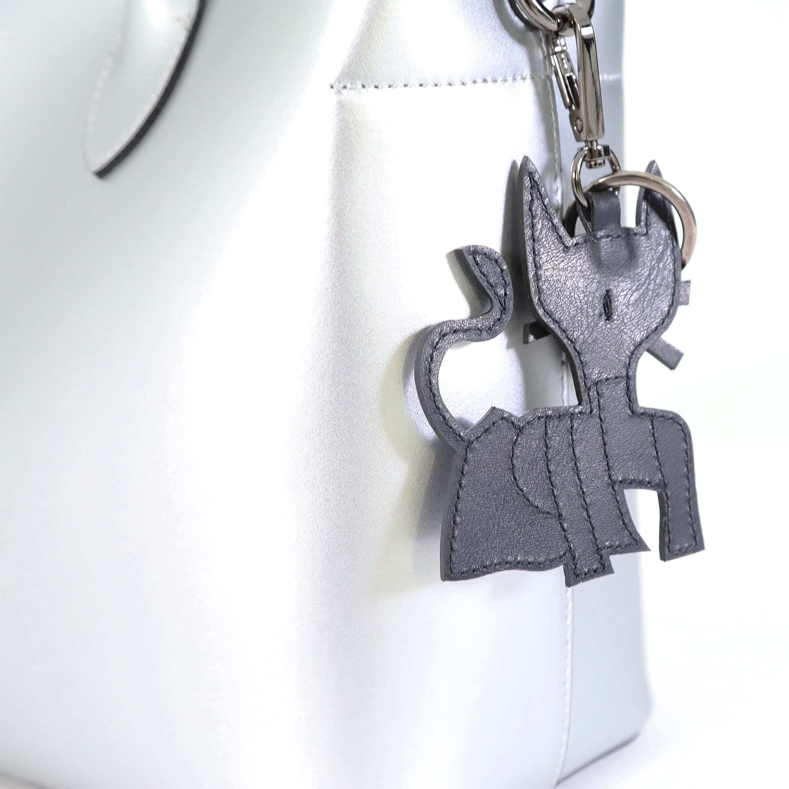 Luxury Handbags for Women | Hand-made in Italy, Genuine Leather Madison Tote Bag: Metallic Silver