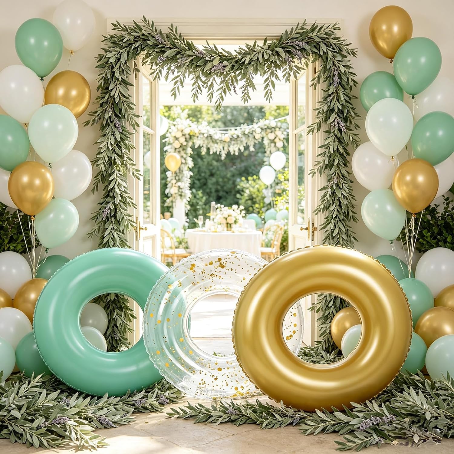 Large Inflatable Pool Floats 35Inch Pool Floaties Tubes- Pool Tubes Swim Rings Inflatable Pool Rings Float for Adults,Pool Floats for Themed Party Decoration