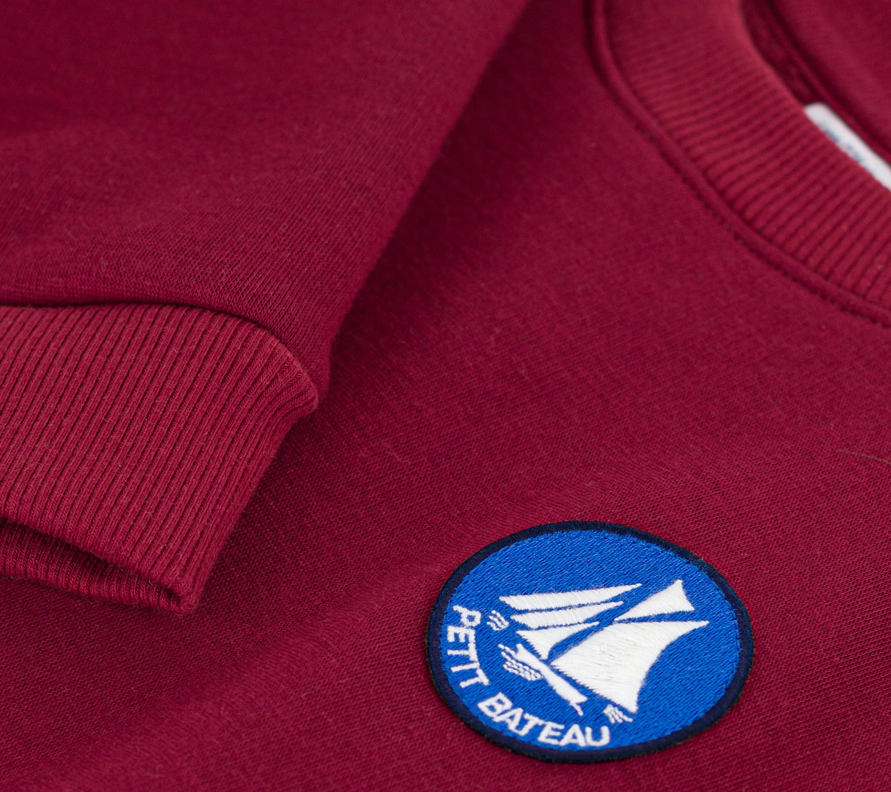 Petit Bateau Bluza dziecięca z gładkiej bawełny