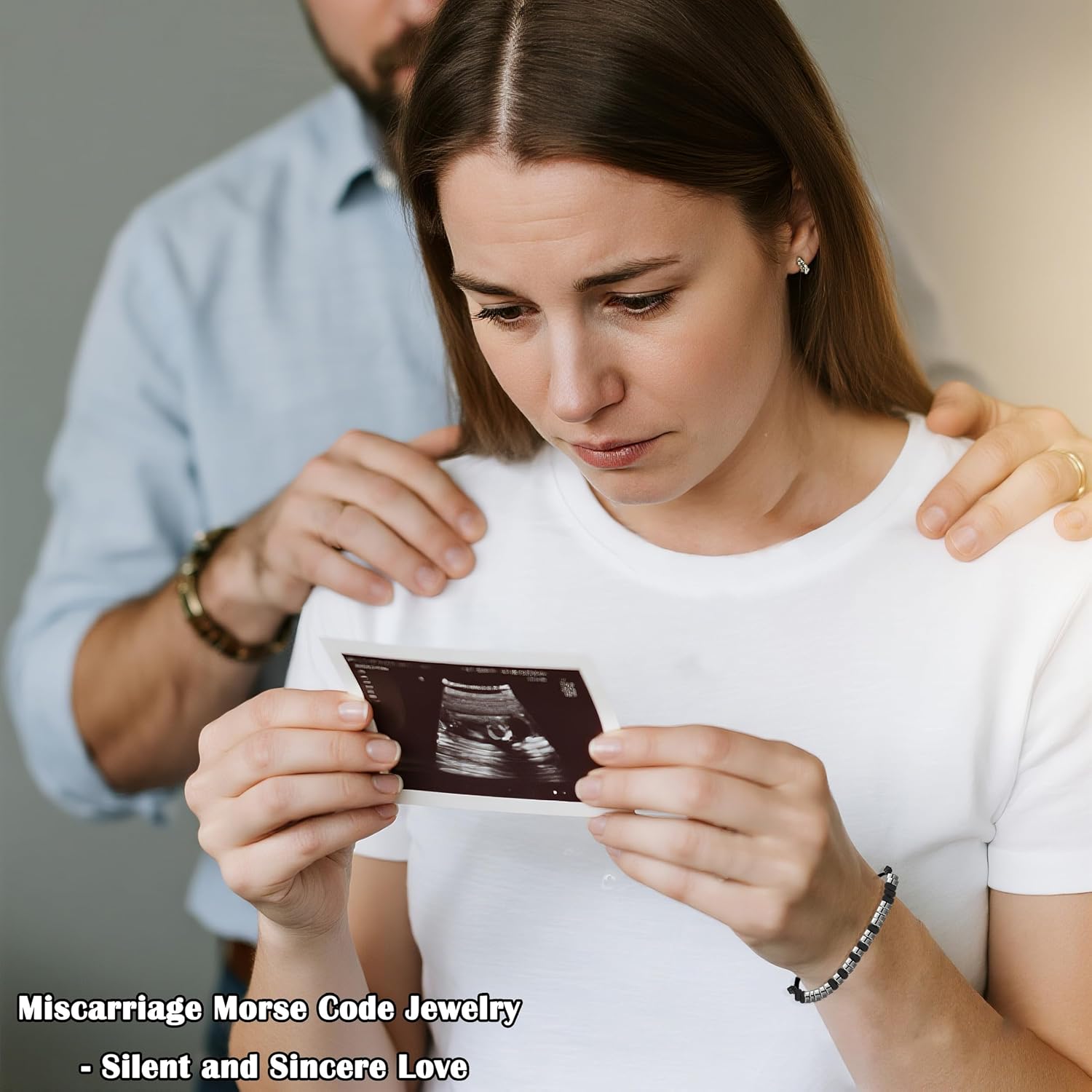 Miscarriage Gifts for Mothers Fathers, Loss Grief Miscarriage Morse Code Bracelet for Women, Sympathy Gift Memorial Gifts, Pregnancy Loss Jewelry - Image 3