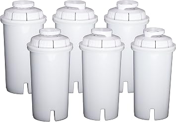Sapphire Water Filters compatible with Sapphire, Brita and Pur Pitchers, 6-Pack
