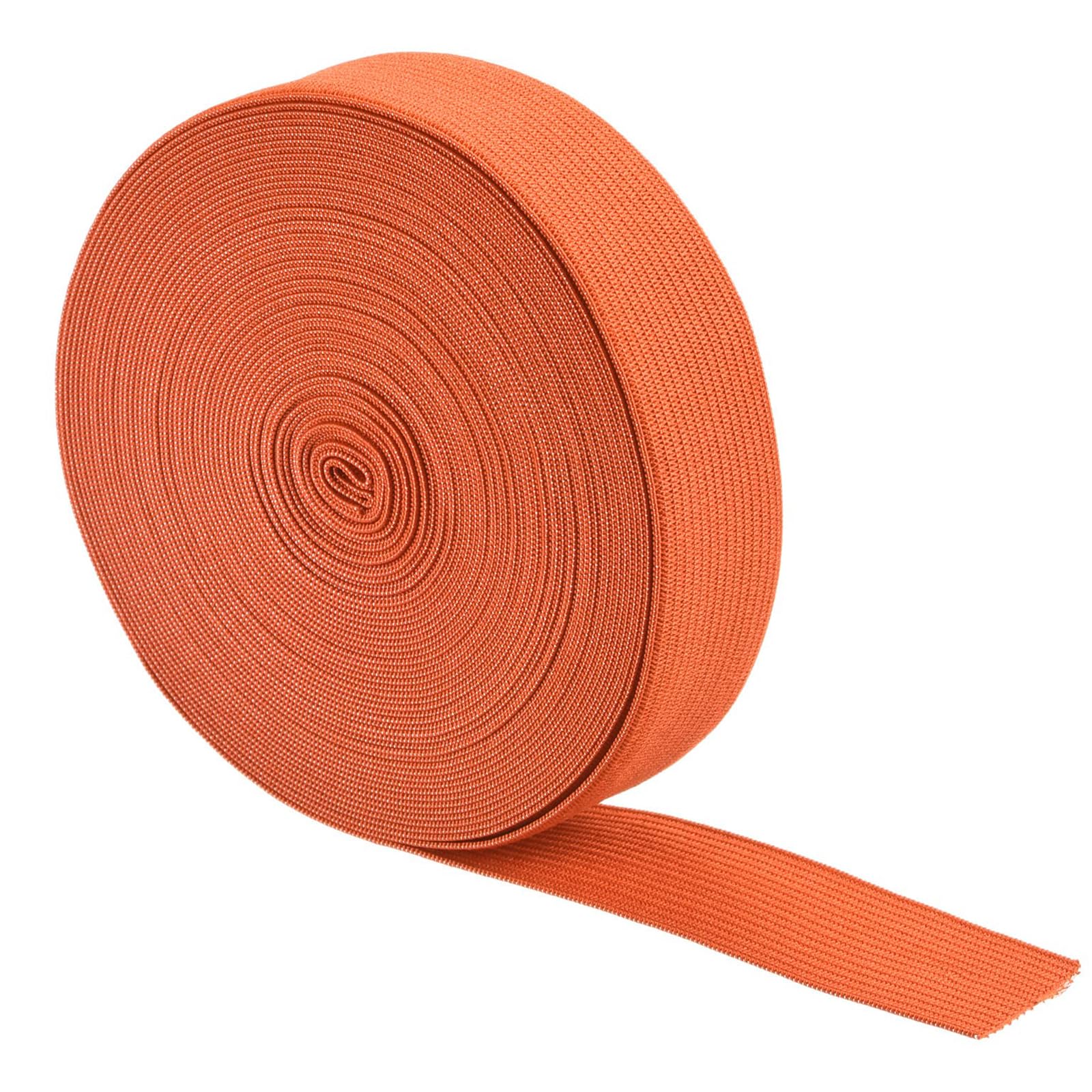 TA-VIGOR 25mm Elastic Bands for Sewing, 10 Yard Stretch Flat Elastic Cord, Elastic Spool Garment Ribbon for Sewing Mask, Arts and Crafts, Dressmaking, Wigs, Waistband and Clothing, Orange