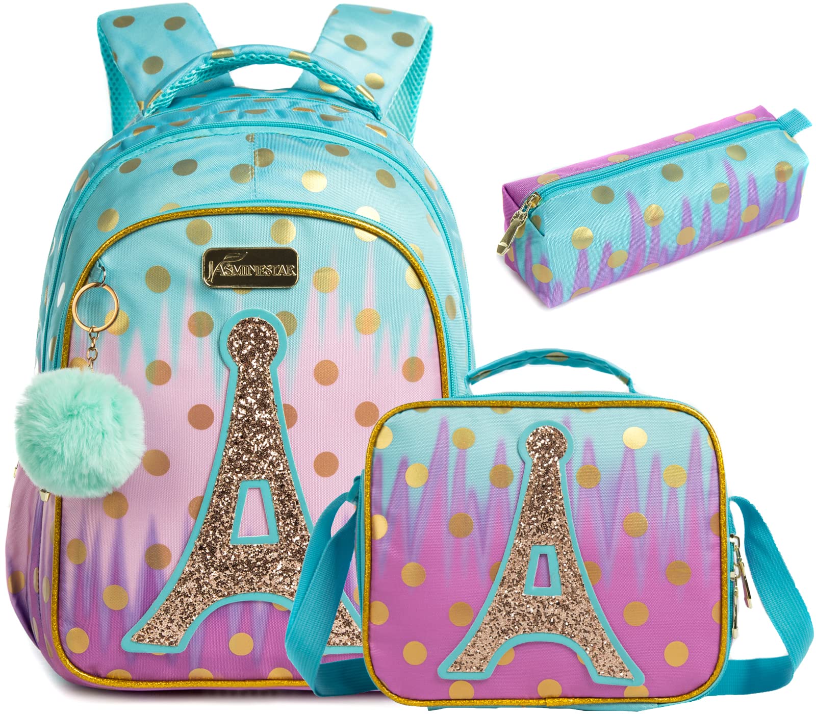 Mochila Escolar Niña Adolescente Colegio Mochilas Infantil 17” 3pcs