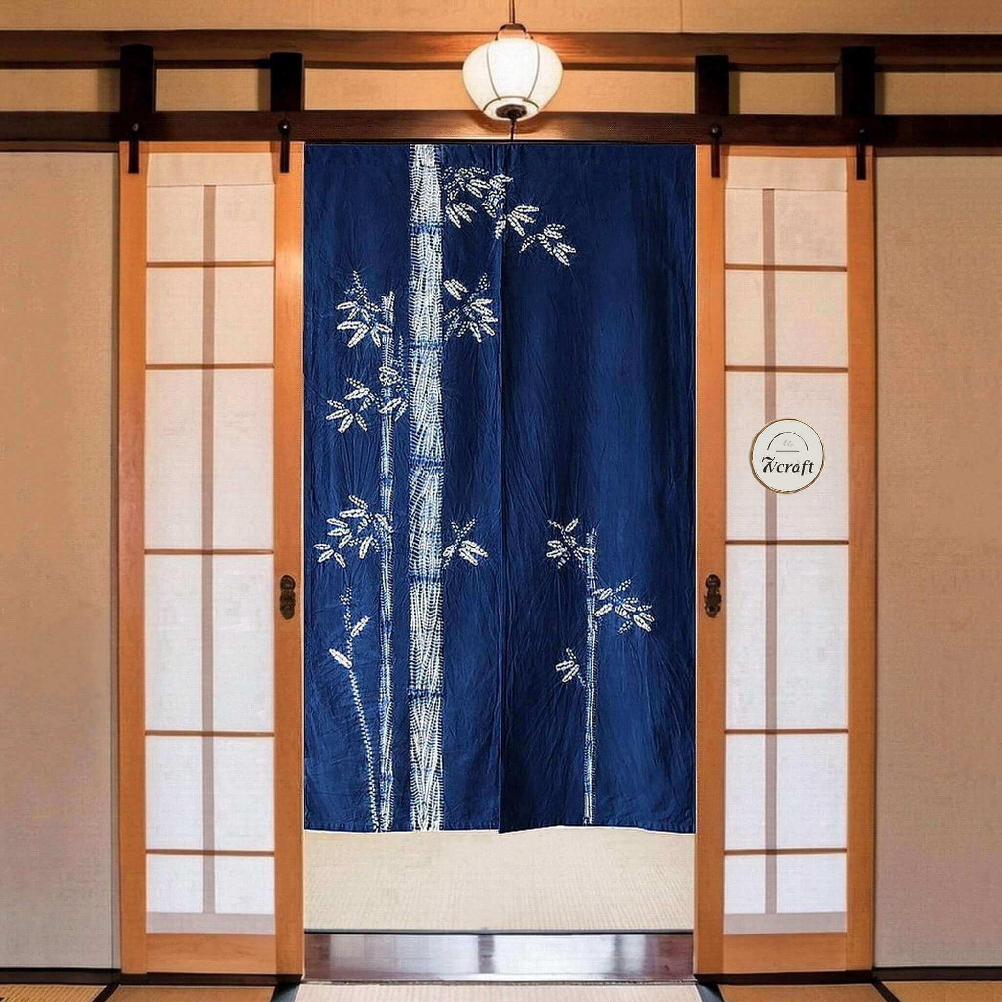 Amazon.com: 7vcraft Hand Dyed Noren Curtain/Shibori Cotton