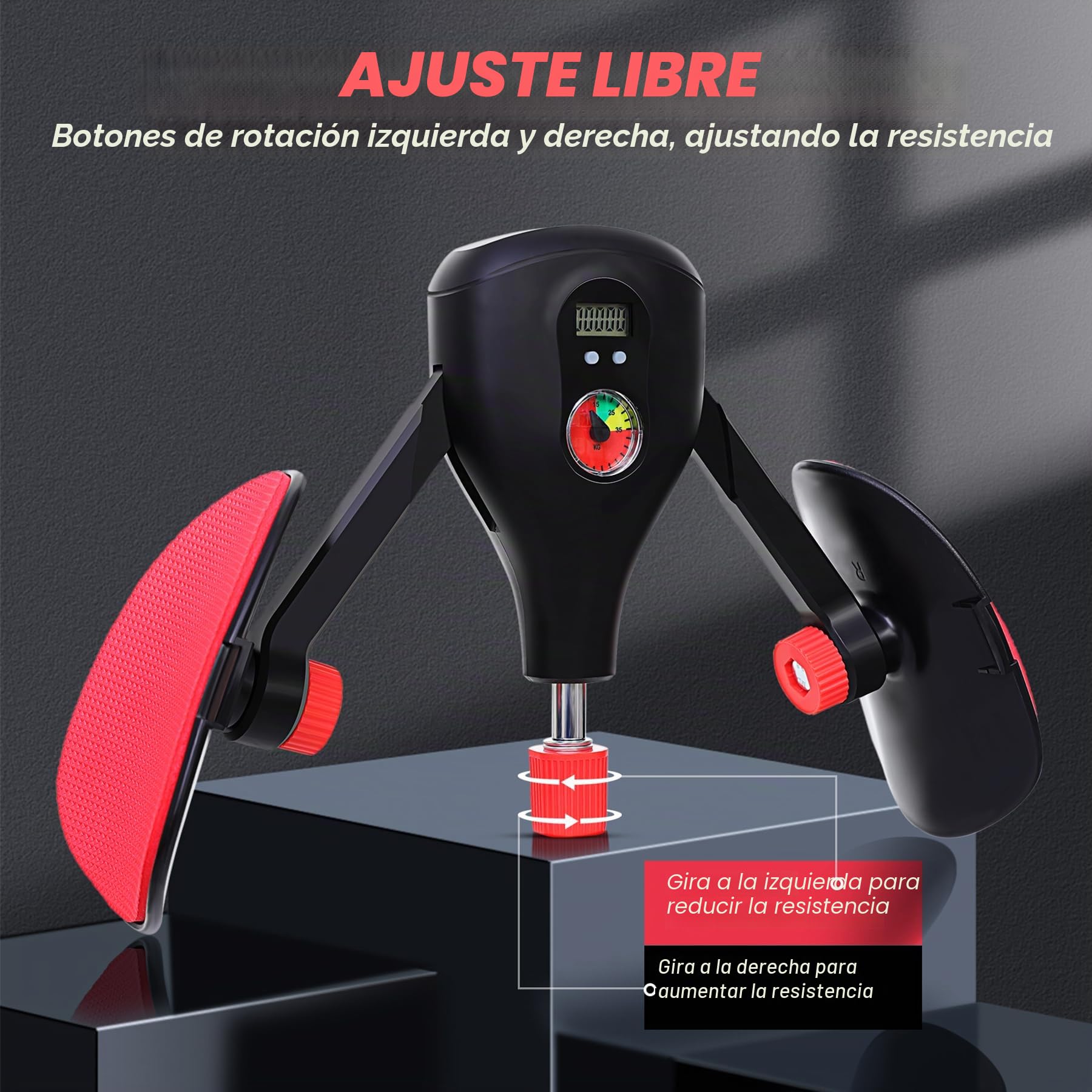 Entrenador de muslos (ajustable – ángulo y fuerza) para el suelo pélvico para hombre y mujer, entrenador multifuncional de piernas para el hogar, entrenamiento de cadera + entrenamiento de brazos +