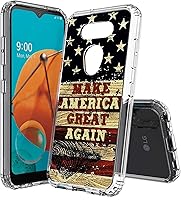 Vista 15 de Beyond Cell Compatible con LG Aristo 5, funda transparente impresa, a prueba de golpes, arañazos, compatible con LG Phoenix 5/Fortune 3/Tribute