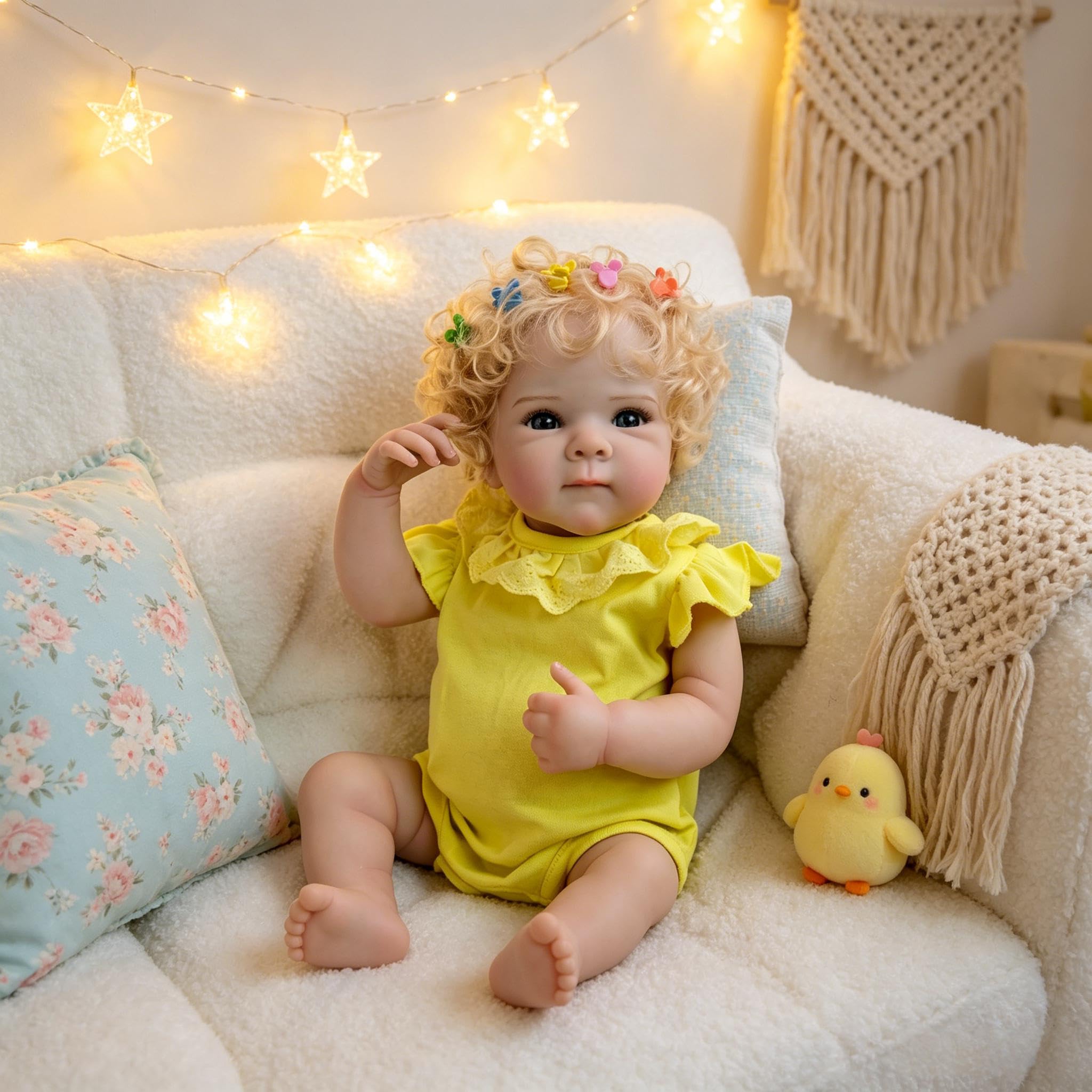 RXDOLL 45 cm realistyczne lalki Reborn Baby Dolls silikonowe na całe ciało winylowa dziewczyna realistyczna ważona lalka noworodka, która wygląda jak prawdziwe życie, ręcznie robiona lalka zabawki z