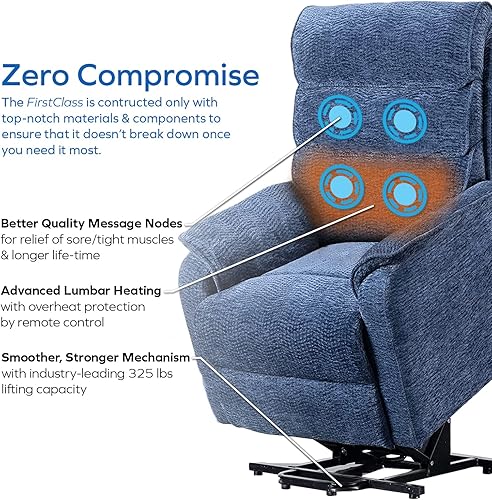 Miniatura 3 de FirstClass - Silla elevadora para dormir y estar de pie 2.0, silla perfecta para dormirrelajarse. Silla reclinable para dormir verdaderamente plano.