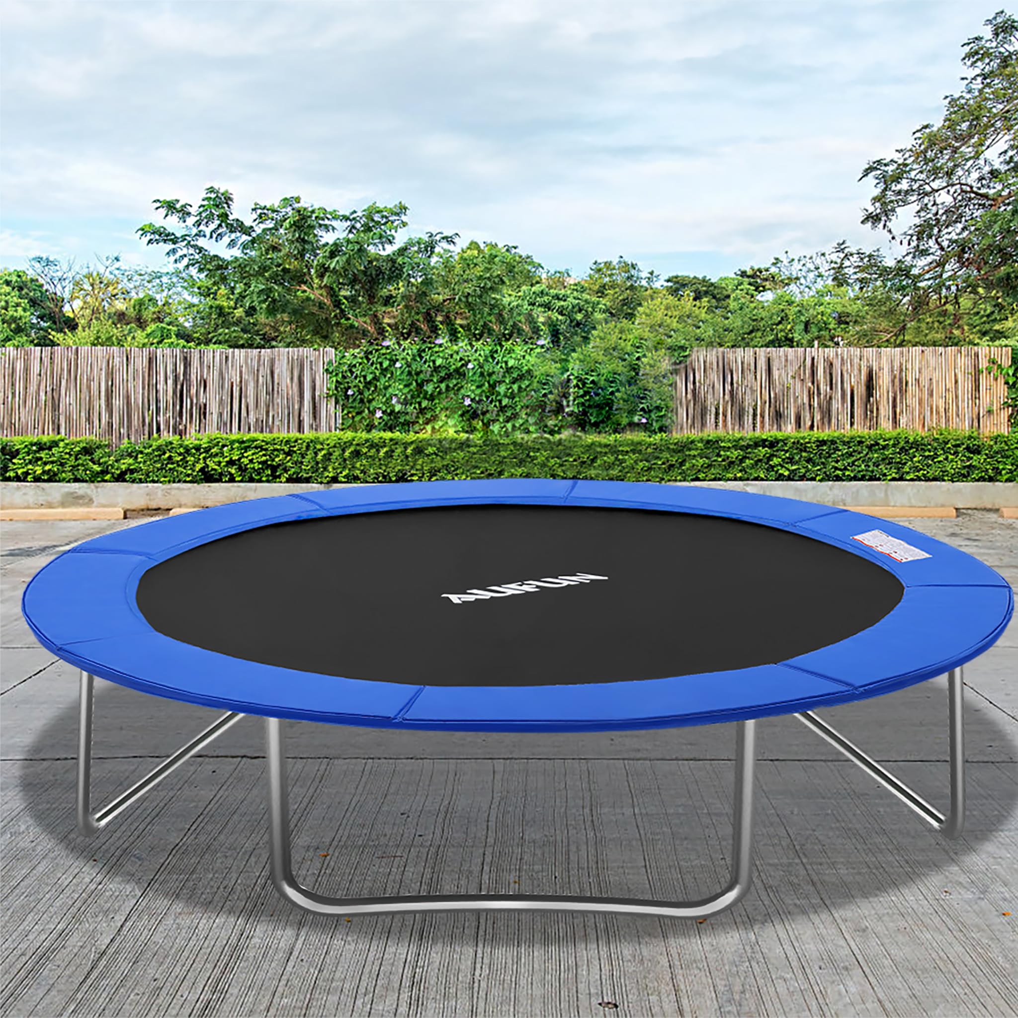 YUENFONG Trampolin Randabdeckung Ø 244cm 305cm 366cm PVC PE für Trampolin UV-beständig Reißfest Blau/Bunt