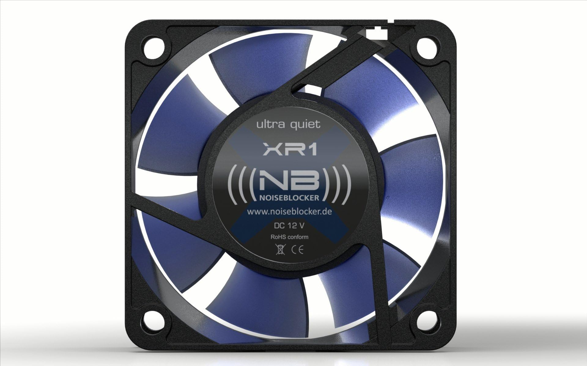 Noiseblocker(60 mm, XR-1) - 60 mm PC fan with silent wings - PC case fan - Maximum volume is only 11 dB (A)