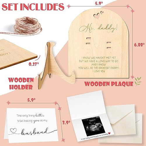 Miniatura 2 de STOFINITY Anuncio de embarazo para papá - Lindas ideas de anuncio de bebé revelación de embarazo al marido anuncio sorpresa de bebé anuncios de