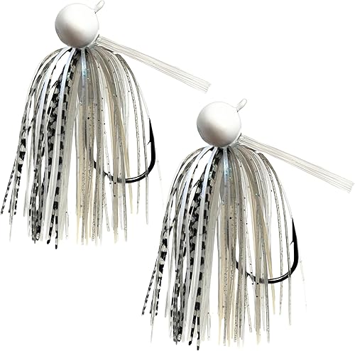 Miniatura 8 de Reaction Tackle Plantilla de fútbol de tungsteno para pesca de lubina, diseño sin malas hierbas con 97% de tungsteno puro, cabeza de plantilla y