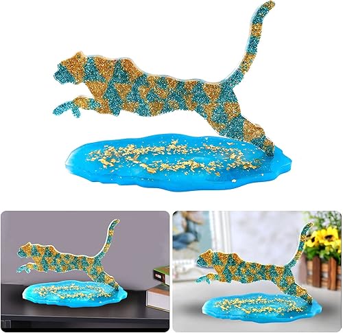 Miniatura 7 de Molde unisex de silicona de leopardo para fondant, moldes de silicona, herramientas de bricolaje, moldes en forma de pantera, para decoración