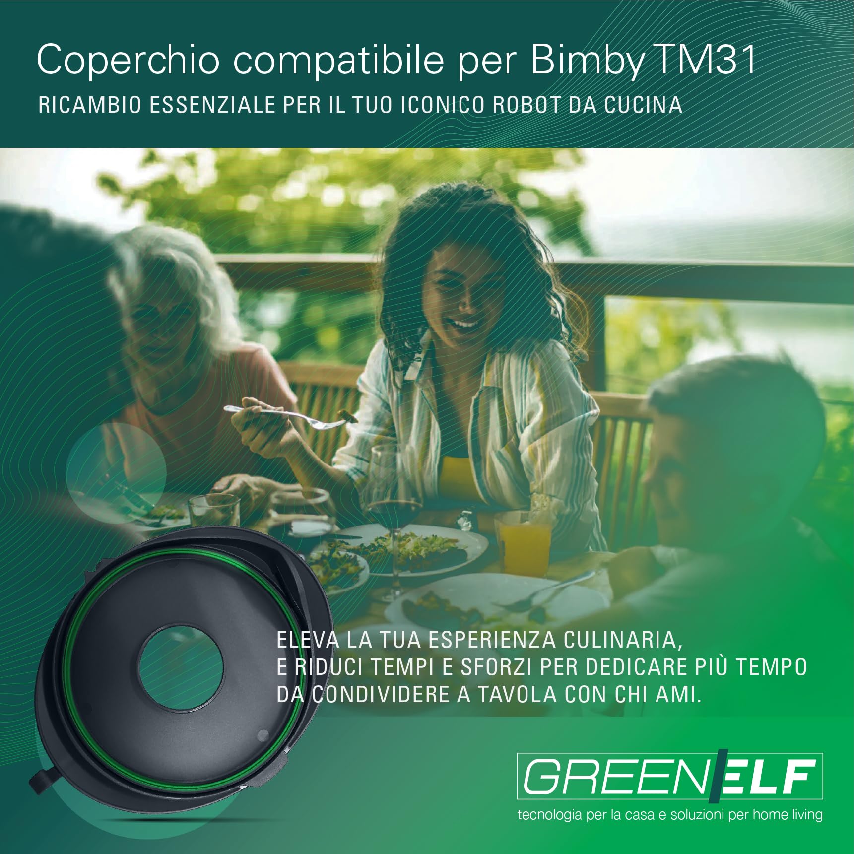 Coperchio Bimby TM31, Ricambio Compatibile con Bimby TM31, con Elegante Guarnizione Colorata per Cottura Precisa, Sigillatura Ermetica Anti-Fuoriuscite, Facile da Sostituire e Pulire