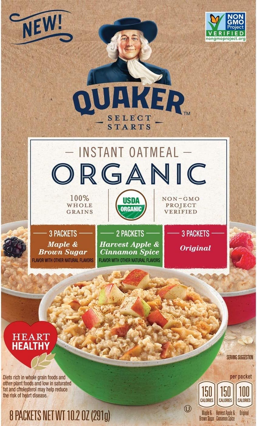 Amazon.co.jp Quaker Organic instant oatmeal Variety Pack クエーカーオーガニック