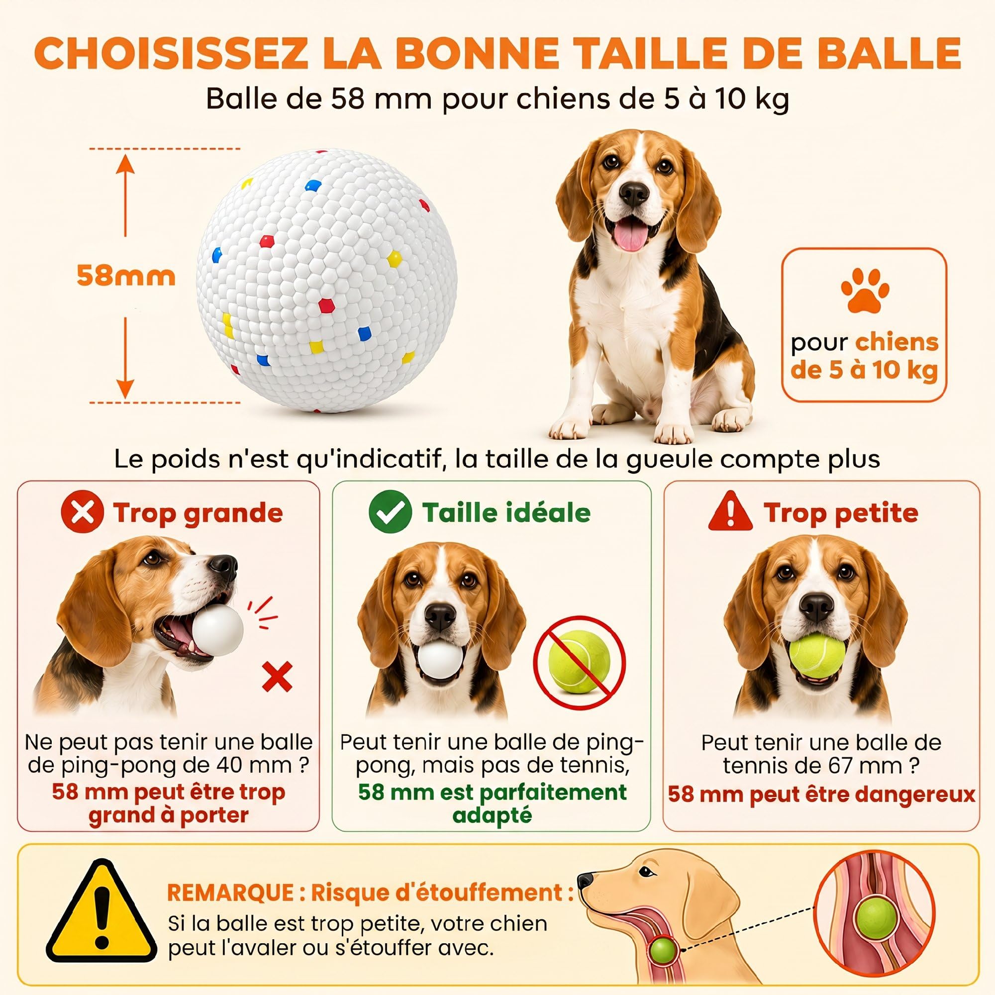 PawHut Lanceur Automatique de Balles Chiens Moyens 3 Distances Orange