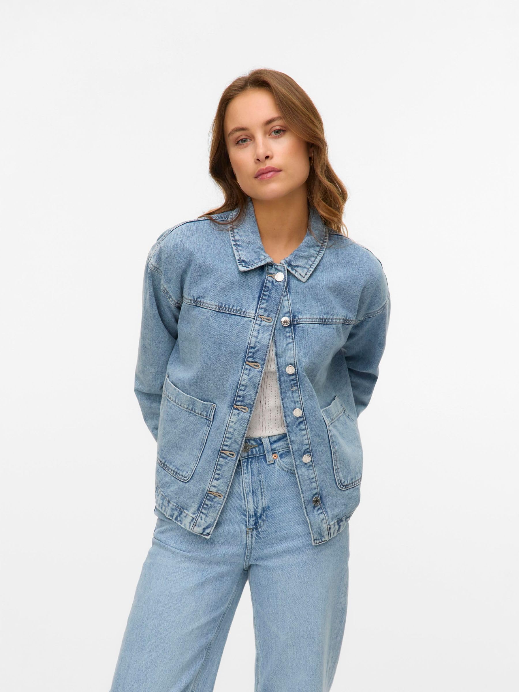 VERO MODA Veste-Chemise VMJAMIE Veste en Jean