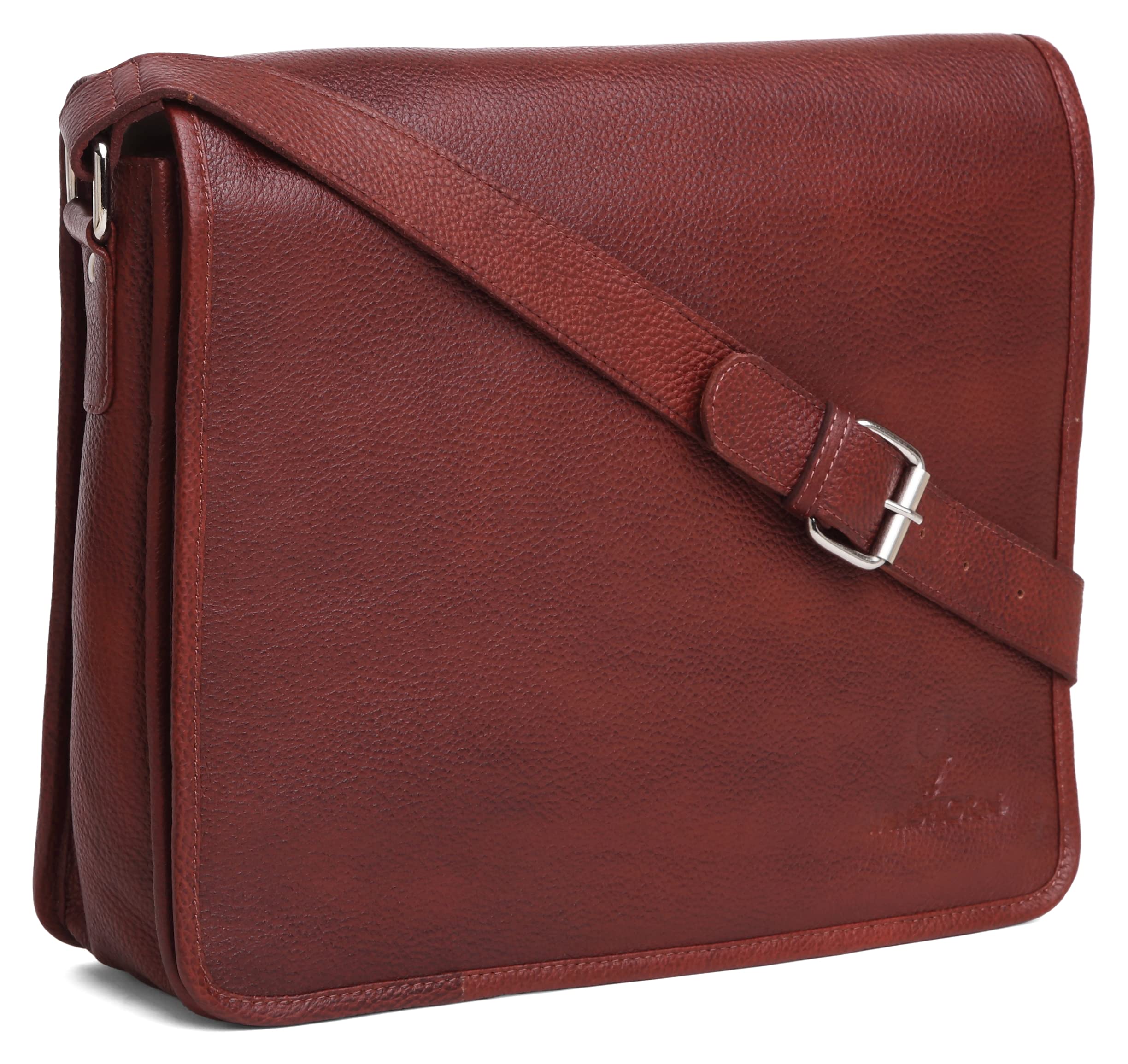 WILDHORN Leather Laptop Messenger Bag for Men I Handcrafted I Adjustable Strap I Dimension : L-13 inch W-4 inch H-10 inch (B0921YL6H3) Amazon Price History, Amazon Price Tracker
