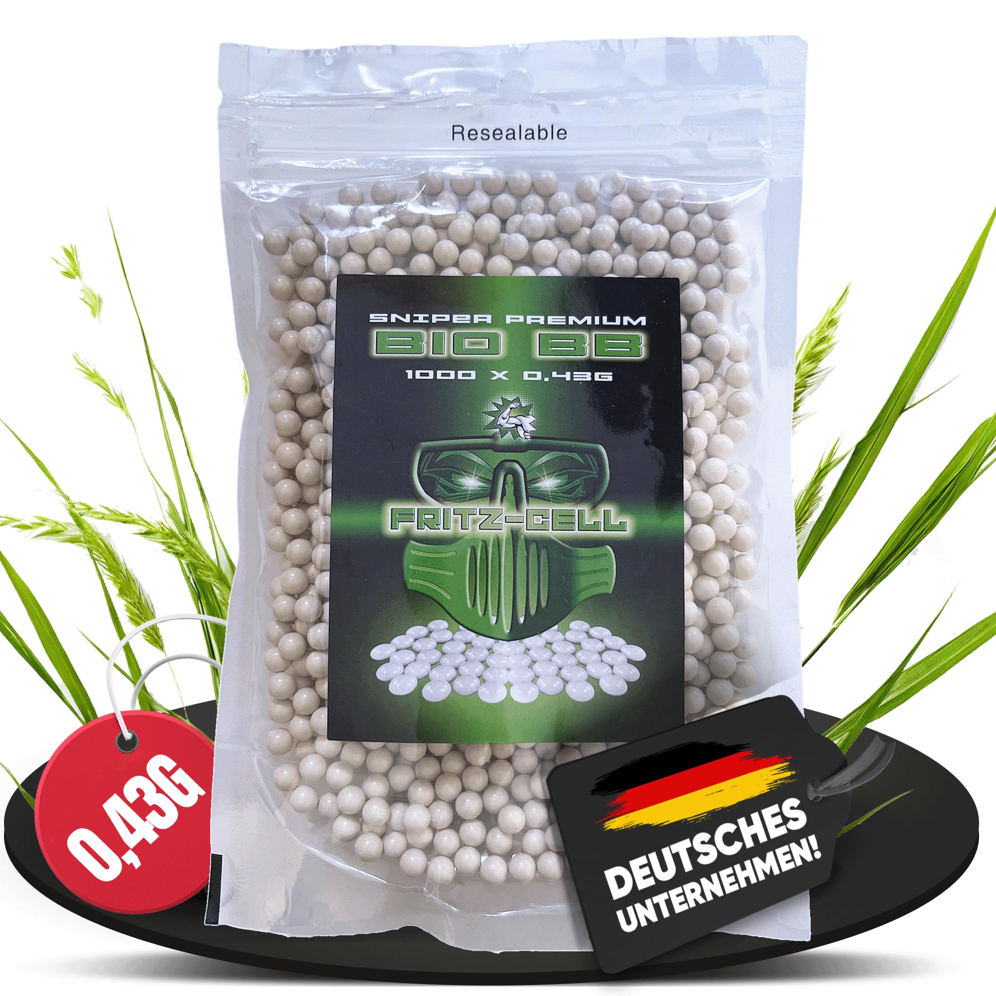 1 x Sniper Bio BBS 6mm 0,43g 1000 Stück Beutel Premium