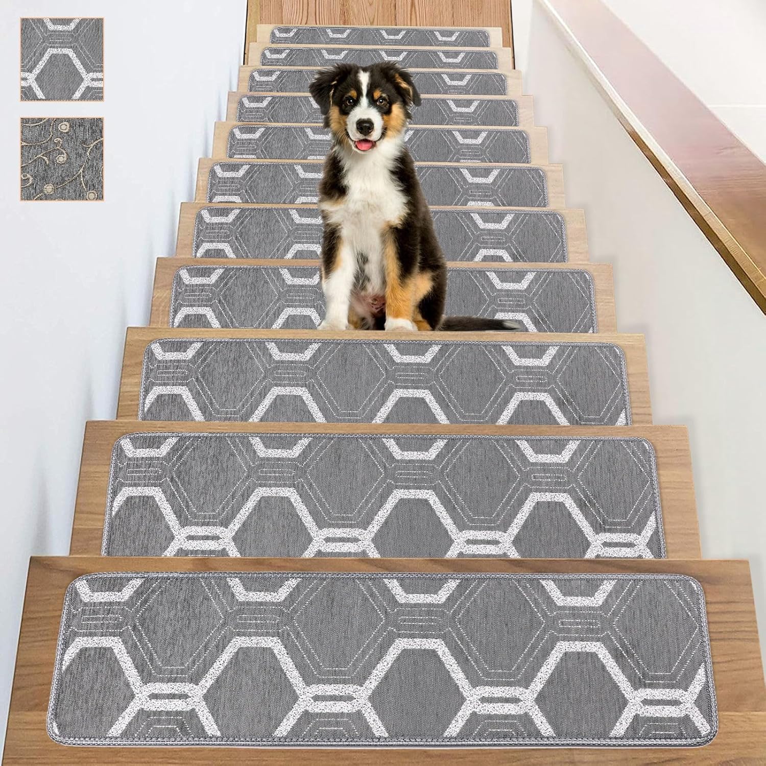 SITAKOR Stair Treads for Wooden Steps Indoor, Stairs Treads