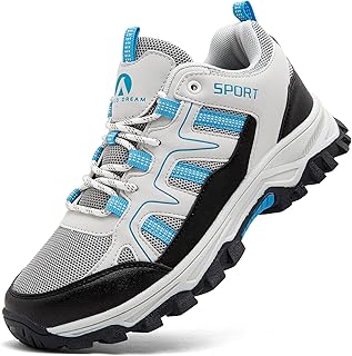 ASOCO DREAM Sapatilhas de Caminhada para Homem, Sapatilhas de Trekking Transpiráveis Antiderrapantes, Sapatos de Montanha