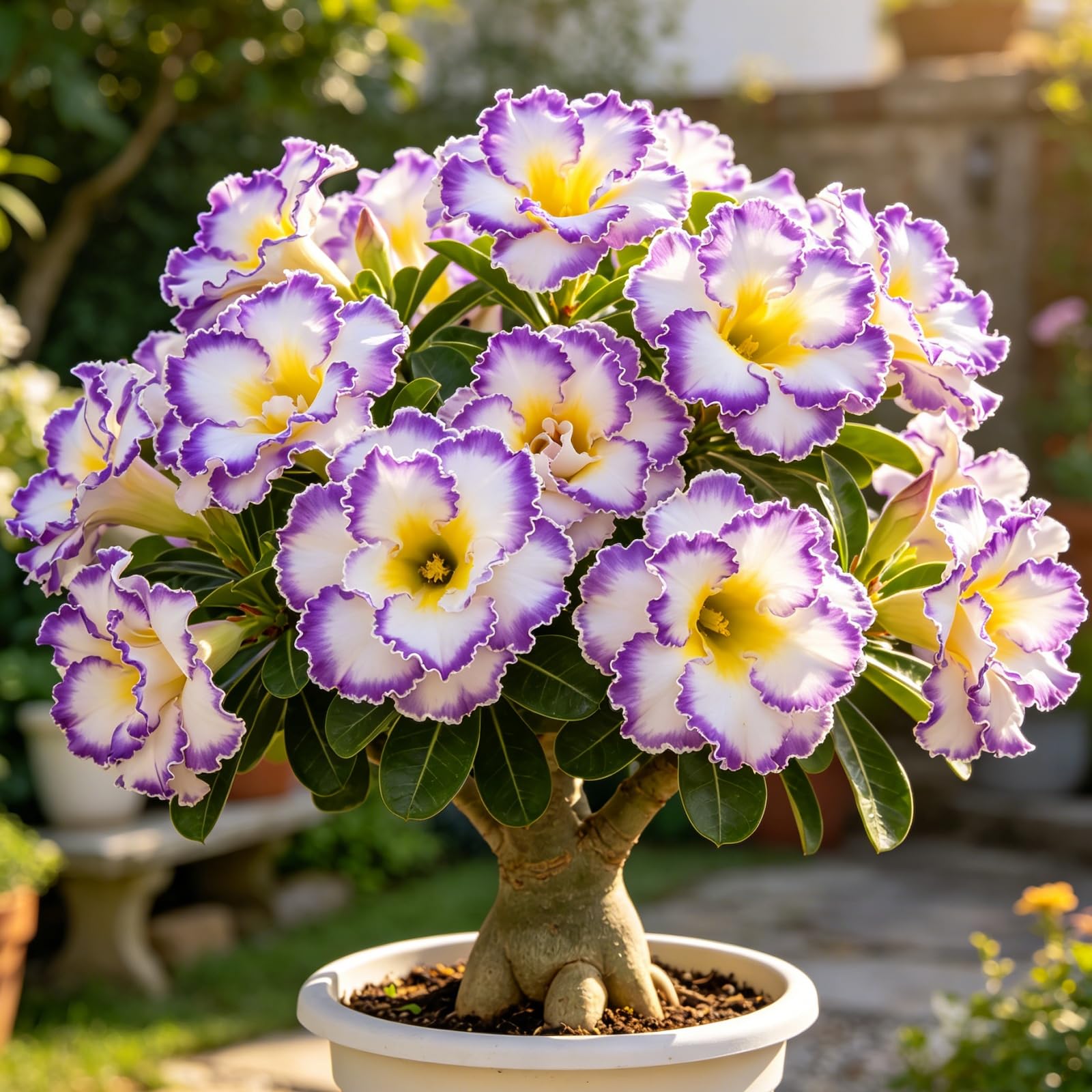Perennial Desert Rose Bulbs for Planting UK-Rare-Tropical Decor-Easy Growing-Excellent Display-Perfect for Gardens & Courtyards-5bulbs-C