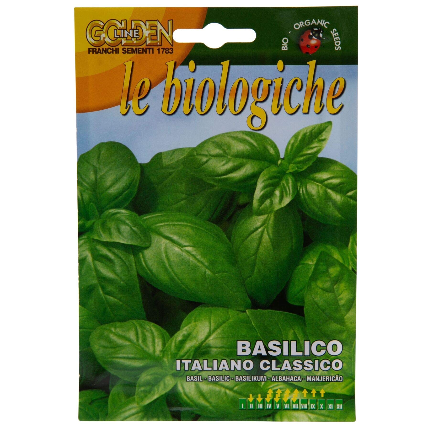 Franchi Bio Organic Basil Seeds with Flower Food