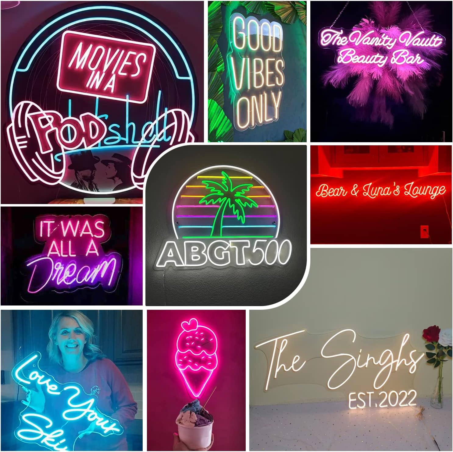 Custom Neon Signs - LED Neon Light Sign - Dimmable Neon Sign Light For Bar, Man Cave, Wedding, Bedroom, Game Room Wall Neon Night Light Decor - Image 5