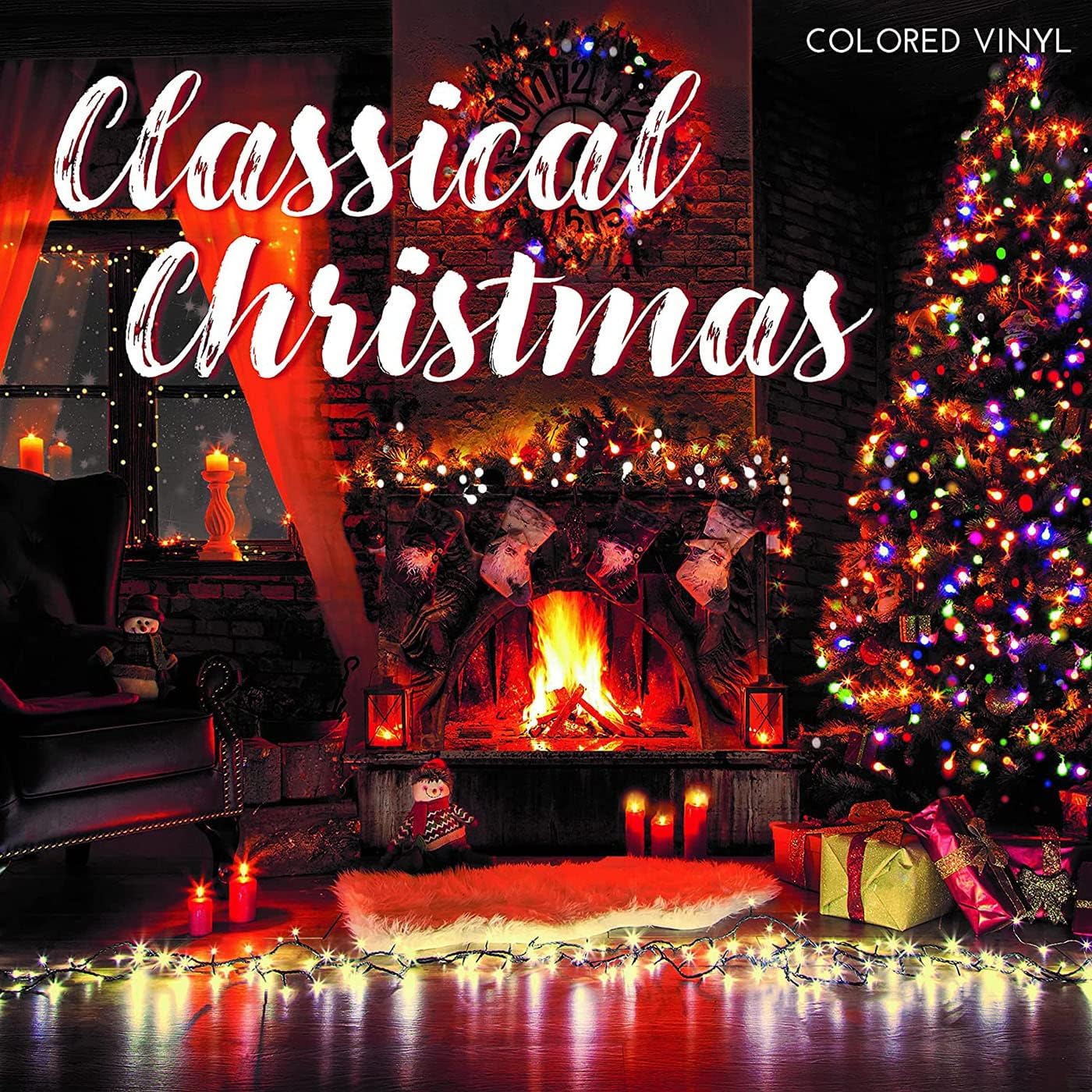 Classical Christmas Red Vinyl Plant a Free Tree This Christmas