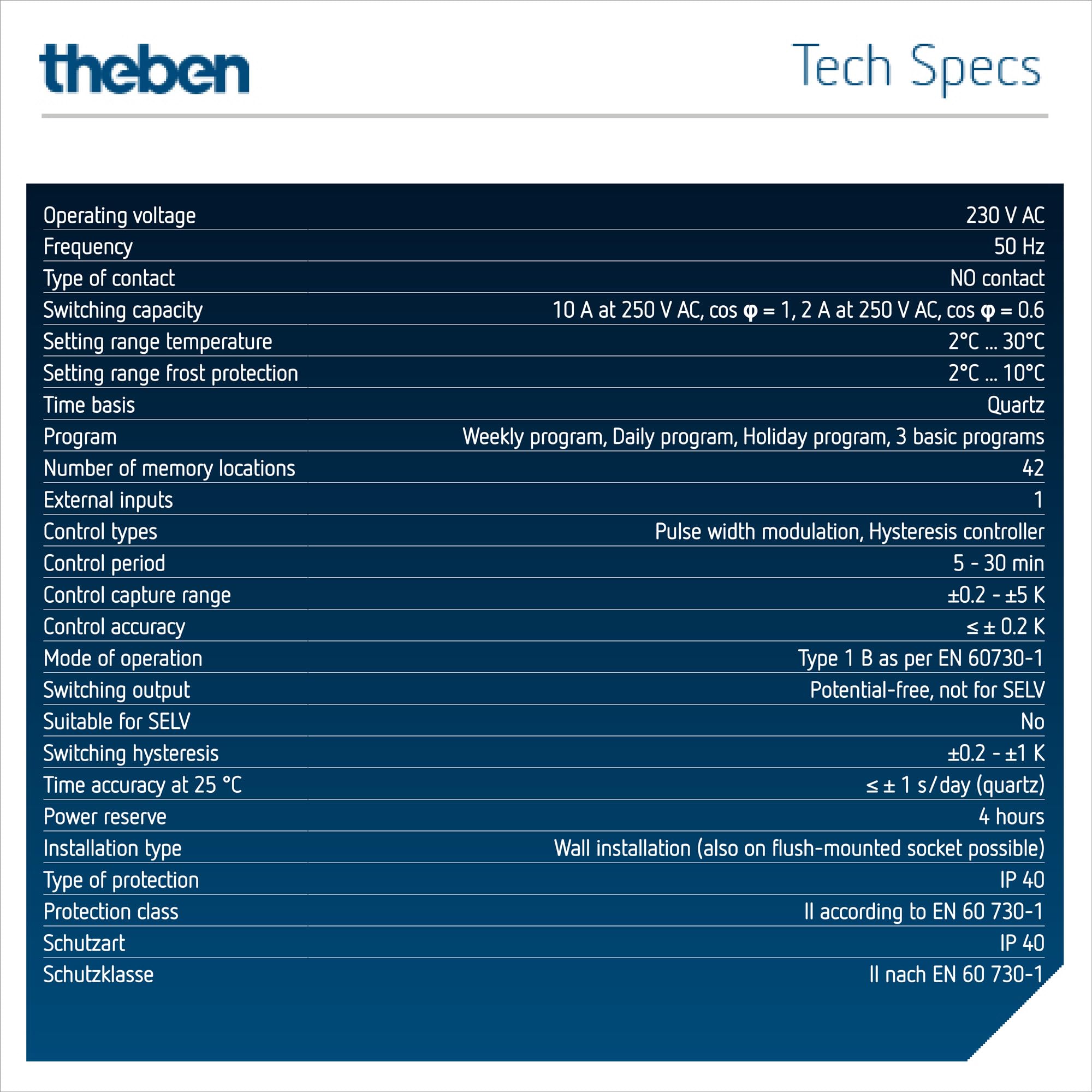 Theben 8120200 RAMSES 812 top3 cyfrowy termostat zegarowy wersja sieciowa | termostat pokojowy, obsługa na urządzeniu/aplikacją, Bluetooth BLE, wyświetlacz, 3 programy tygodniowe, sterowanie impulsowe