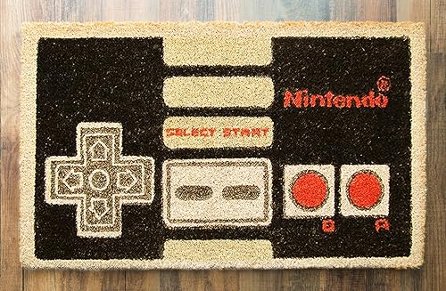 Miniatura 5 de Pyramid America Nintendo Controller - Tapete retro para consola de mano de 29 x 17 pulgadas, tapete de juegos para dormitorio de niños, sala de