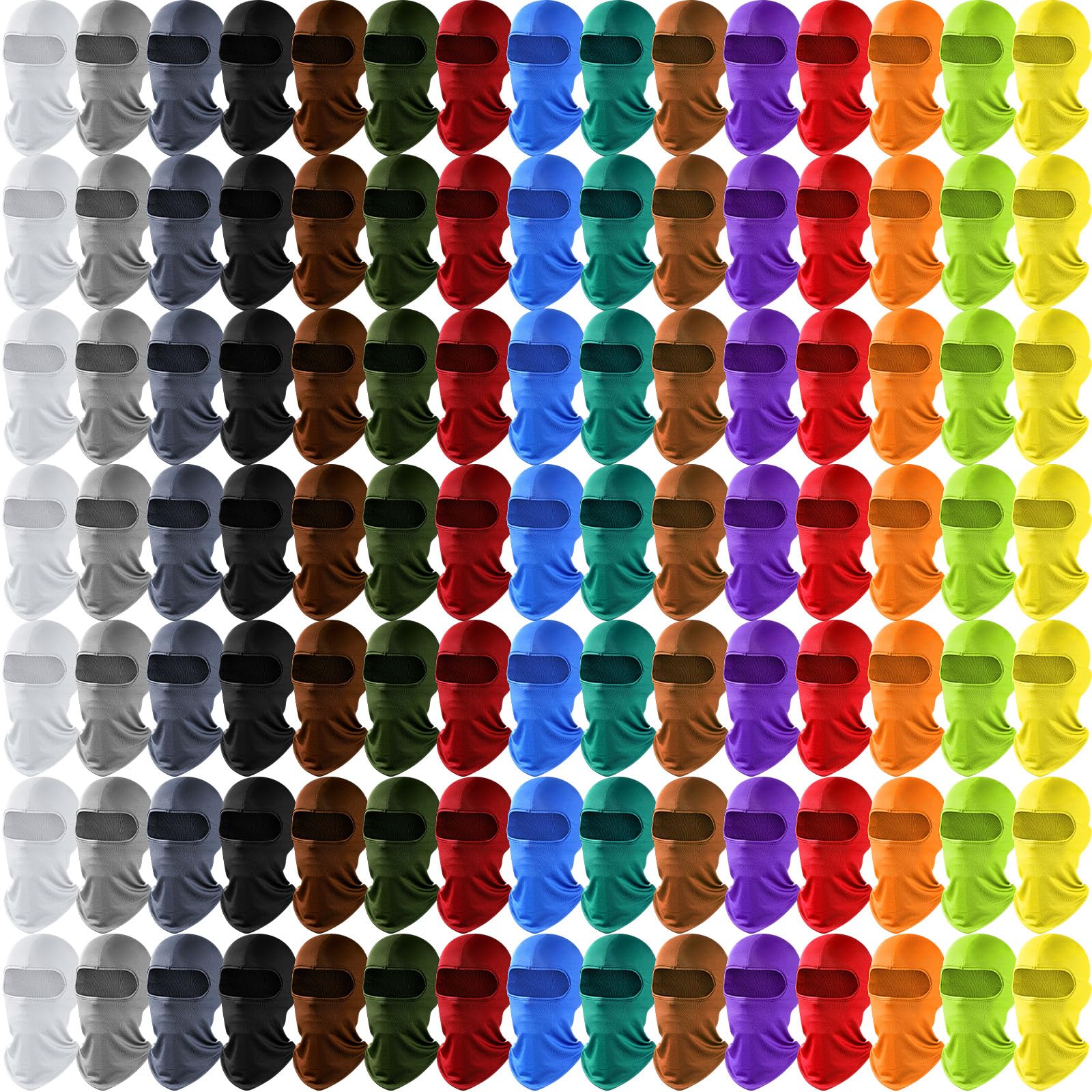 105 Pcs Balaclava Face Mask Ski Mask Winter Face Gaiter for Men Protector Motorcycle Ski Scarf for Men Women Outdoor Sports