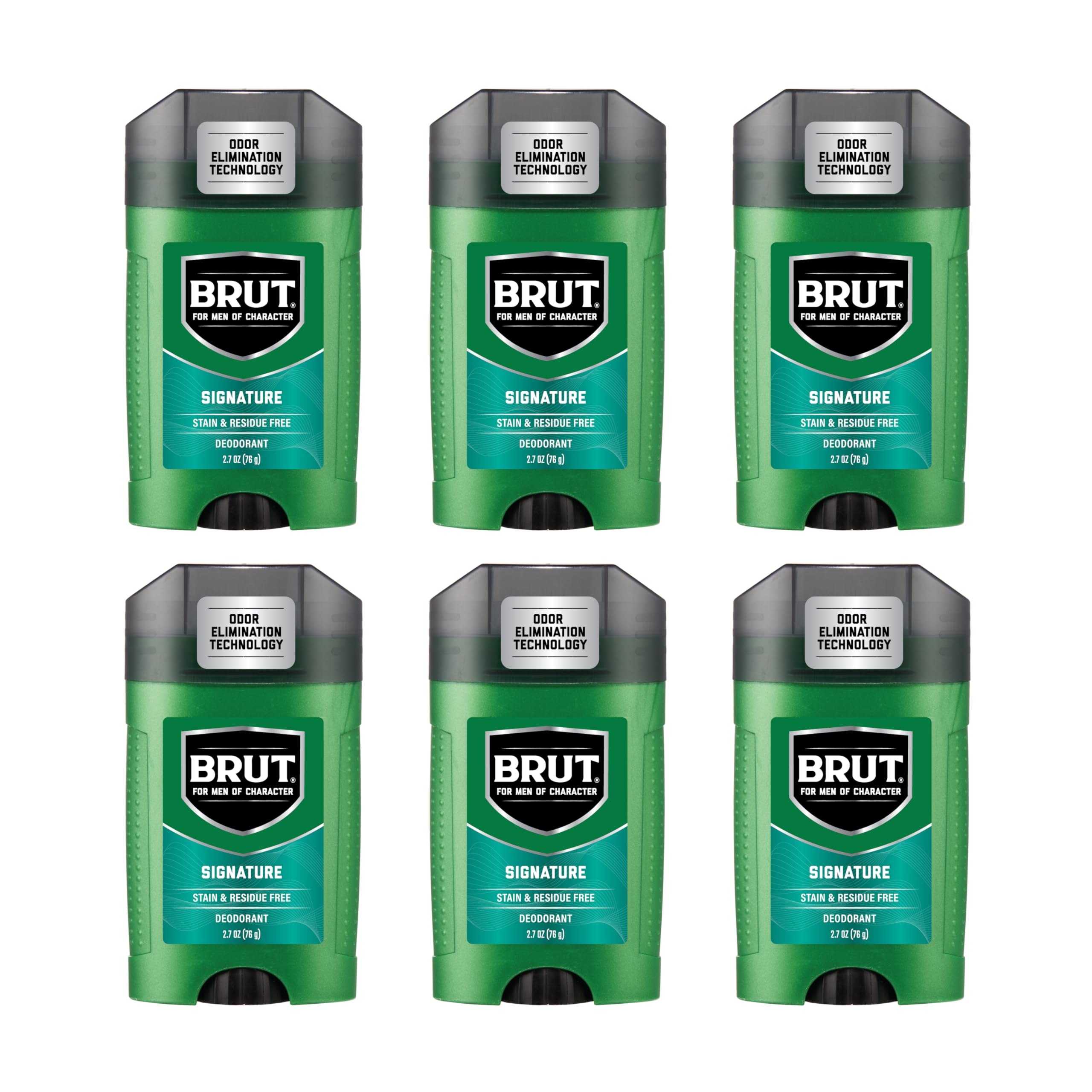 Brut Deodorant Original Fragrance 2.7 oz / 76 g (Pack of 6)