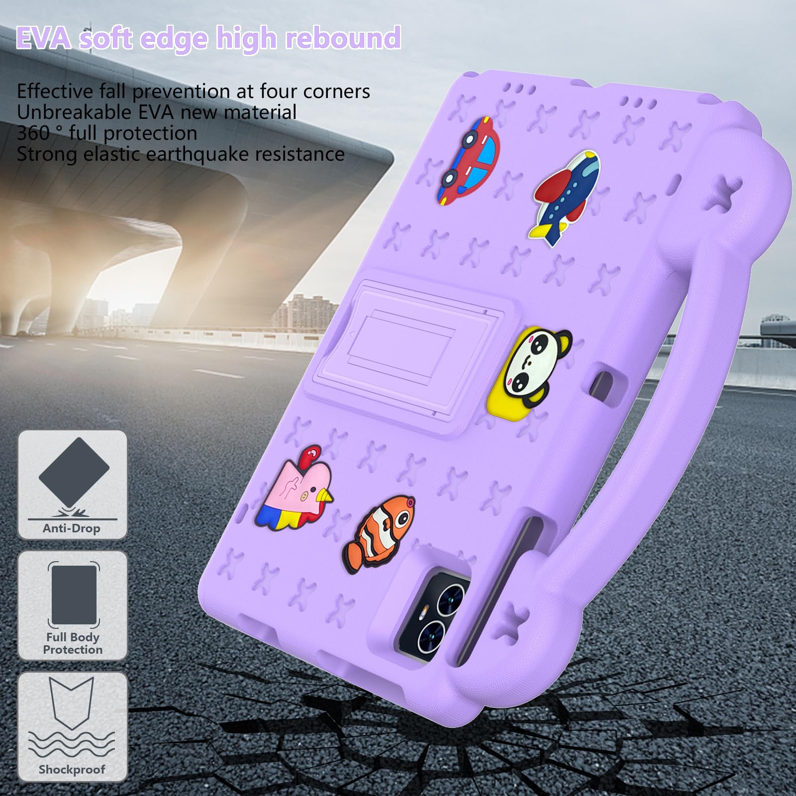 Amazon.com: Kwamaz for Revvl Tab 2 Case (2025), EVA